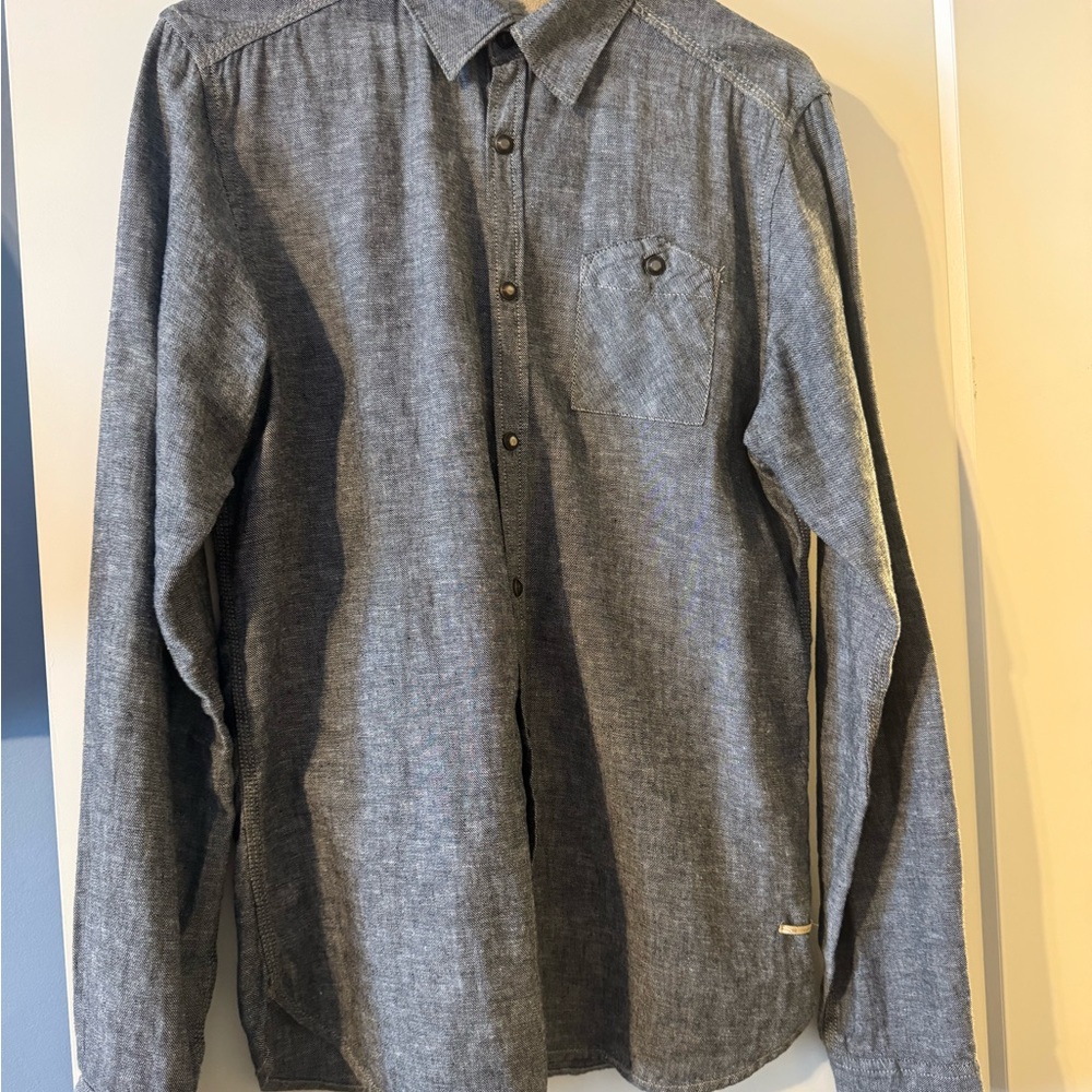Scotch & Soda Gray Casual Button Down Shirt